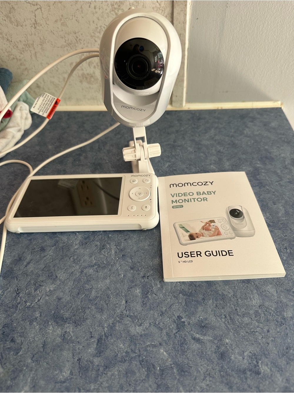 White Video Baby Monitor with 5" LCD Parent Unit